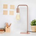 thumbnail image 4 of 2-piece bedroom bedside table lamp modern style rose gold base table lamp, 4 of 7