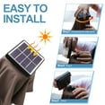 thumbnail image 3 of ABCCANOPY 10.5ft Patio Solar Umbrella LED Outdoor Umbrella with Tilt and Crank, Brown, 3 of 10