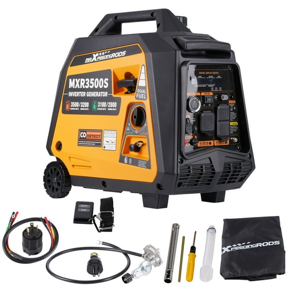 Maxpeedingrods 3500 Watt Portable Generator Inverter 3.2KW Gas Propane Dual Fuel Electric Start