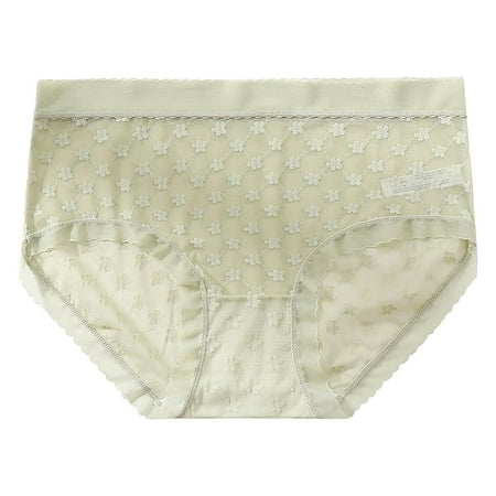 Endives Panties for Women The New Plus Large Female Black Lace Hottie Mesh Hollow Thin Of Trousers