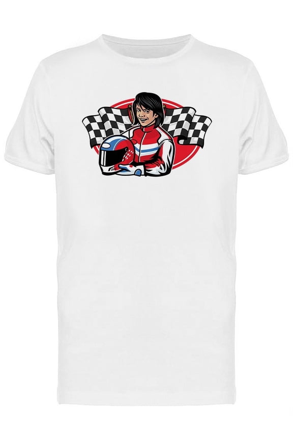 Racer Woman T-Shirt Men -Image by Shutterstock, Male Small