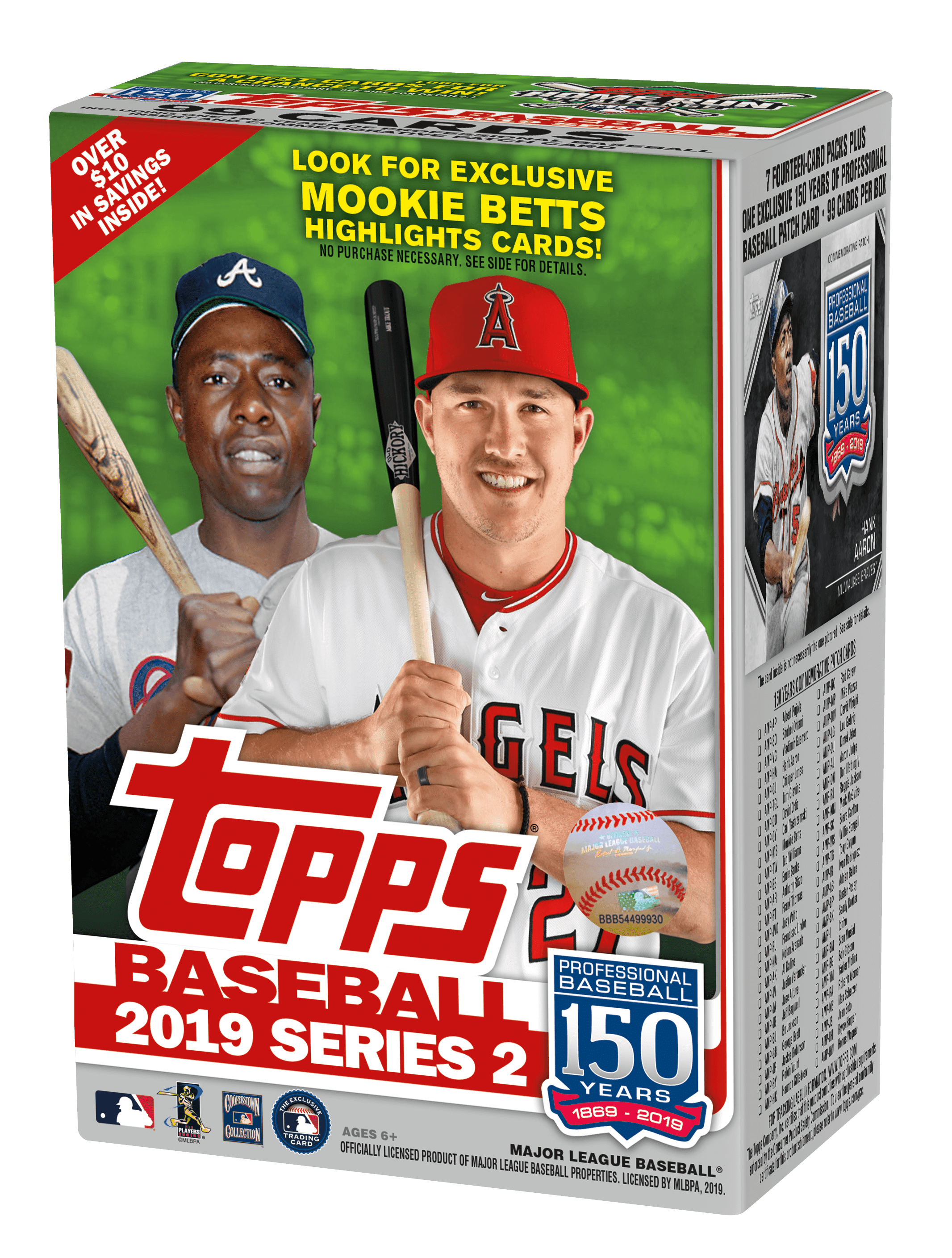 2019 Topps Series 2 Baseball Sealed Silver Pack Chrome Refractor 5 Pack Lot 