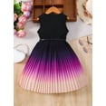 thumbnail image 2 of 8-12 Years Teenage Party Dresses Spring Summer Purple Gradient Dress For Girls With Belt Kids Clothes Teen Dress 2026, 2 of 7