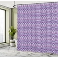 thumbnail image 4 of Ambesonne Aztec Boho Shower Curtain, Folkloric Zigzag Art, 69"Wx75"L, Hot Pink Pastel Purple, 4 of 4