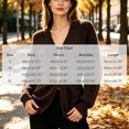 thumbnail image 3 of LUVDA Women's Knit Long Sleeve Cardigan V Neck Button Front Casual Fall Winter, 3 of 6