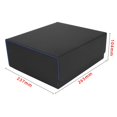 thumbnail image 2 of Card Deck Box Gathering PU Leather Easy Access Game Cards Sport Cards Durable Black Color Blue, 2 of 7