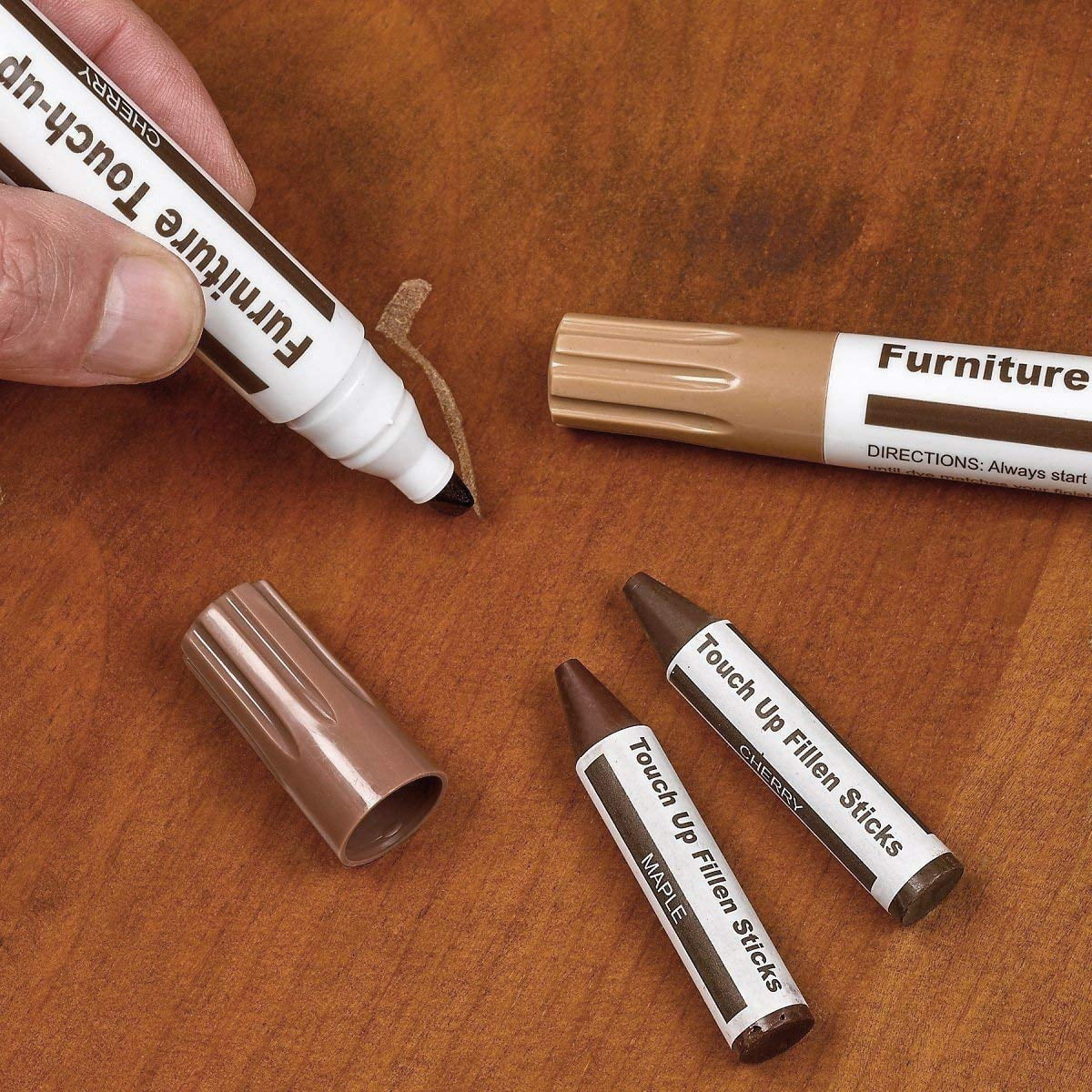 Buy 13pcs/17pcs Furniture Repair Wood Repair Markers Touch Up Repair Pen  with Sharpener Kit - MyDeal