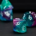thumbnail image 4 of Cusdie 7-Die Acrylic DND Dice, Sickle Font Polyhedral Dice Set for Role Playing Game Dungeons and Dragons D&D Dice Pathfinder, 4 of 5