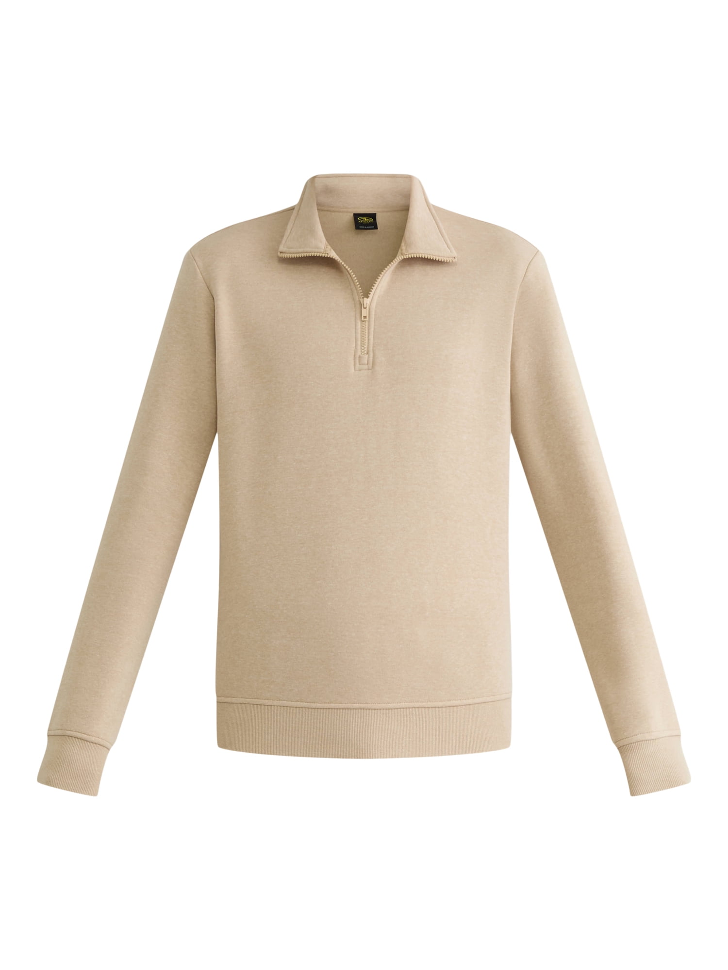 Athletic Works Men's Active Fleece Quarter Zip Sweatshirt, Size XS-5XL