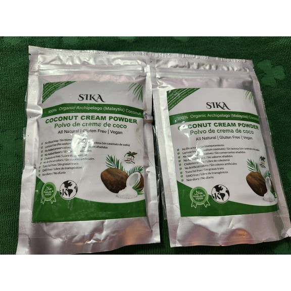SIKA Coconut Cream Milk Powder Vegan 100% Malaysia, Natural, 1 lb Bulk Packing
