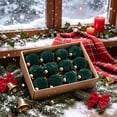 thumbnail image 5 of Christmas Tree Ornaments Balls, 12 Pack 2.4 Inch Flocked Velvet Christmas Tree Ornaments Plastic Balls, 5 of 7