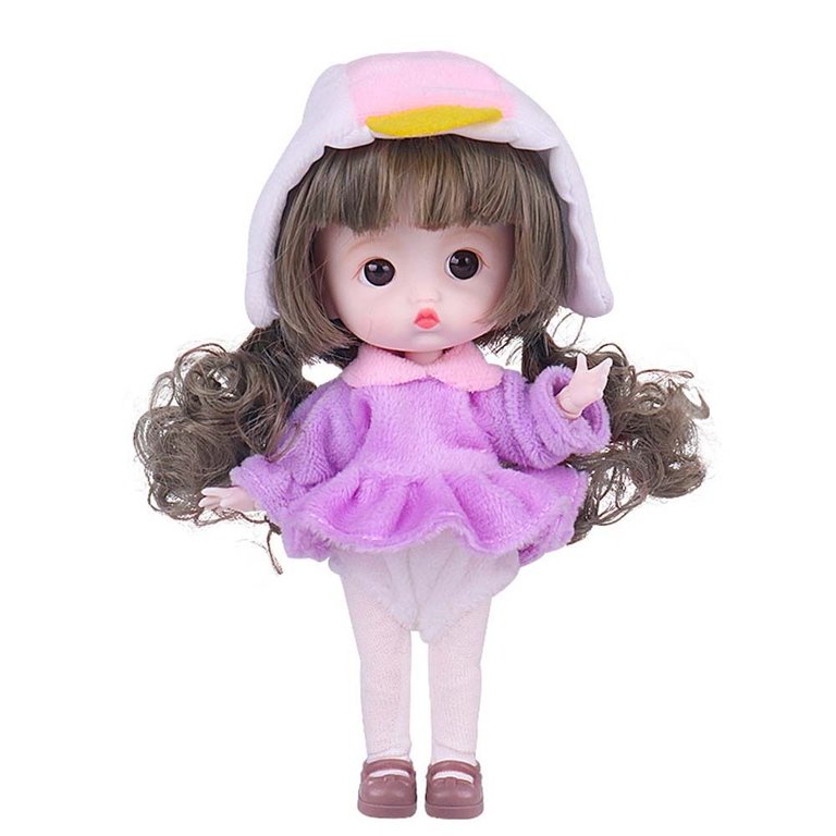 Doll Wigs Soft Wig for Ob11, 1/12bjd, 1/8BJD Short Hair Multi-Color  Optional Action Figure Wig Doll Accessories (Pink)