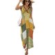 thumbnail image 1 of Vestido De Noche De Lujo Sin Mangas Para Mujer, Geometric Printing Vestido De Fiesta, 1 of 5