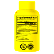 BioImmune Organic Lions Mane Supplement 120 Capsules w/Patent Litropane™ Nootropic Brain Support Mushroom