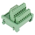 thumbnail image 1 of 2 in 8 Out Power Distribution Module DIN Rail Mount Breakout Board, Compact Structure, FR, 4 Fiber PCB, 25A Large Current Terminal for Width 35mm Rails, Screw Terminal Block,, 1 of 7