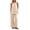 Beige#women's beach vacation outfits, variant on Moxiu Womens 2 Piece Linen Outfits Halter Neck Sleeveless Side Split Top Flowy Wide Leg Pants Set Casual Beach Travel Sets 2026 Brown,S