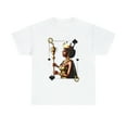 thumbnail image 2 of Queen of Spades African American playing card graphic tee, women's tshirt, 2 of 6