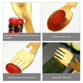 thumbnail image 3 of facefd Acier Inoxydable Multifonctions Spork Couteau Bouteille Ouvre-Bouteille Couverts de Table Intégrés Camping Extérieur Ustensile Or, 3 of 8