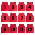 thumbnail image 7 of TopTie Numbered / Blank Scrimmage Team Practice Mesh Jerseys Vests Pinnies (12-Pack)-Green-Adult, 7 of 7