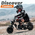 thumbnail image 4 of Arshin Gas Dirt Bike,20 MPH Mini Pit Bike with Off-Road Tires & Disc Brakes,Soft Spring Seat,160 Lbs Max Load(Black), 4 of 8