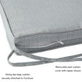 thumbnail image 6 of Greendale Home Fashions 18 x 18 in. Heather Gray Square Outdoor Chair Pad (Set of 2), 6 of 6
