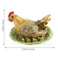 thumbnail image 2 of 1Pc Home Adornment Alloy Jewelry Box Cartoon Hen Egg Shape Jewelry Case, 2 of 3