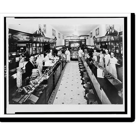 Historic Print, Interior view of the Palace of Sweets, Lebanon, Pa., 16" x 20"