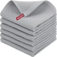 thumbnail image 1 of ¡Campaña con descuento!Paños de cocina de algodón – Paños de cocina suaves y absorbentes – Paquete de 6 trapos de secado rápido – Paños de cocina de 13 x 13 pulgadas para lavar platos de cocina, 1 of 6