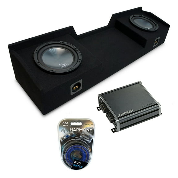 04-15 Fits Nissan Titan King Crew Truck Harmony R124 Dual 12 Sub Box & CXA400.1