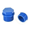 thumbnail image 5 of Uxcell G3/4 Male Threaded Hex Head End Cap Pipe Plug Fitting Blue 6 Pack, 5 of 5