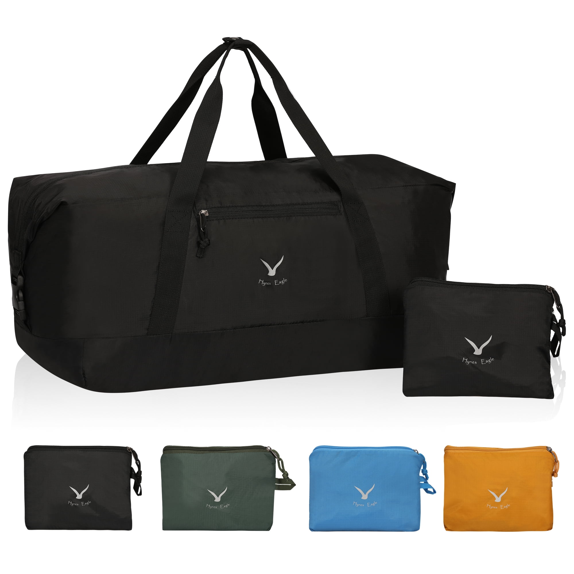 Hynes Eagle 35L Travel Duffel Bag Foldable Sports Duffels Gym Bag Outdoor Weekender Bag for Men and Women Blue 