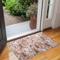 thumbnail image 2 of Poodle Dog and Flower Floral Door Rugs,Washable Non Slip Door Mats Indoor,Decorative Door Mats,Entry Mat Indoor for Entrance,Bedroom,Kitchen,Bathroom,17"x30", 2 of 6
