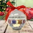 thumbnail image 2 of LED Christmas Ornament - Firefighter Police First Responders and Nurse Xmas Ornament - Red Ribbon LED Lighted Ball with Silver Star Confetti - 4 hour timer included, 2 of 4