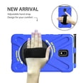 thumbnail image 6 of XYX Case for Samsung Galaxy Tab Active 2 8.0 inch SM-T395 with 360 Degree Rotating, Hand Strap, Shoulder Strap, Blue, 6 of 7