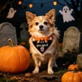 thumbnail image 5 of Twfbrm Halloween Dog Bandanas, Ghost & Bat Print Triangle Fabric Pet Scarf for Boys and Girls, Adjustable Reversible Neckerchief Washable Puppy Bibs Halloween Pet Costume for Cats and Dogs, 5 of 6