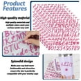 thumbnail image 4 of 8 Sheets Glitter Letter Stickers for Stanley Cup, Alphabet Name Tags for Water Bottles, Vinyl Waterproof Personalized Letter Number Logo for Stanley Tumbler Accessories (Pink), 4 of 7