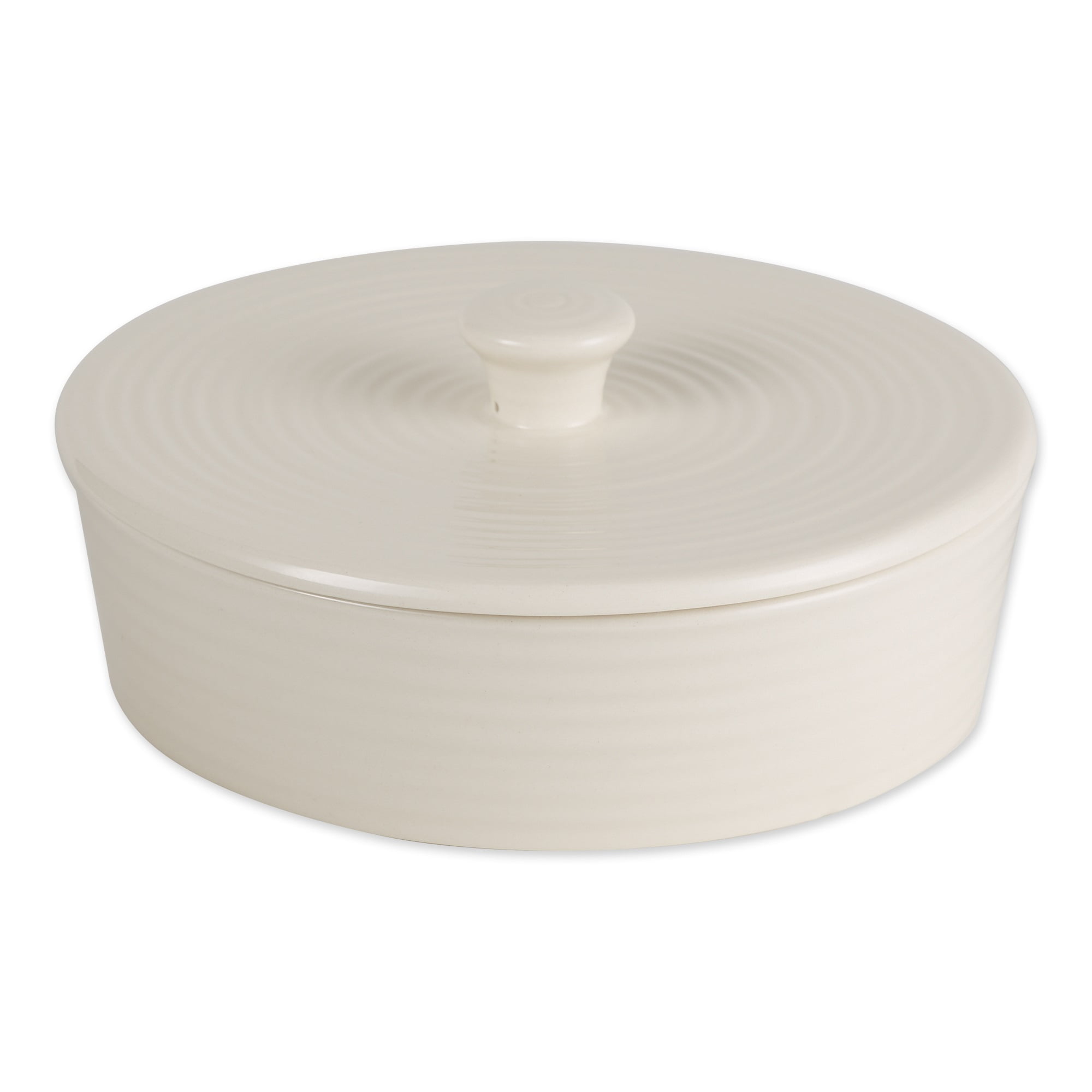 RSVP Stoneware Tortilla Warmer White 8-inch SYNCHKG025264 