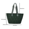 thumbnail image 3 of JVBTVB Women's Cotton Padded Tote Bag Large Capacity Work Shoulder Handbag Quilted Purse Fits 15 inch Laptop, 3 of 9