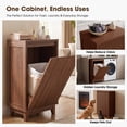 thumbnail image 4 of Poshby 20''W Tilt Out Trash Can Cabinet with Odor Control, Soft-Close Door for Kitchen Bathroom, Walnut, 4 of 9