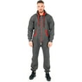thumbnail image 4 of Men’s Onesies, Unisex Plain One-Piece Pajama Jumpsuit – Hooded Plain Onesies for Men, Cozy Adult Loungewear Playsuit, 4 of 4