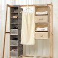 thumbnail image 3 of 4-Layer Hanging Bag Closet Wardrobe Clothes Organizer Basket Drawer Storage Box, 3 of 9