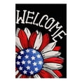 thumbnail image 2 of Clearance!XEOVHV Summer Welcome July 4th Patriotic american usa Red Blue White Sunflower Daisies Double-sided Garden Flag 12x18 inch,Outdoor Yard Independence Day Memorial Day Garden Flag Decoration, 2 of 9