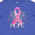 thumbnail image 4 of Inktastic Hope Pink Ribbon Breast Cancer Awareness Youth T-Shirt, 4 of 5