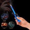 thumbnail image 4 of Outdoor Windproof Torch Lighter, Three Jets Flame Cigars Lighter, Camping Hiking Lighter, Refillable, Adjustable Flame Control, Sturdy Heavy Duty, Multipurpose, 4 of 8