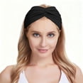 thumbnail image 2 of Lunxisen 1 Pcs Turban Headbands for Women Wide Vintage Head Wraps Knotted Cute Hair Band Accessories, 2 of 7