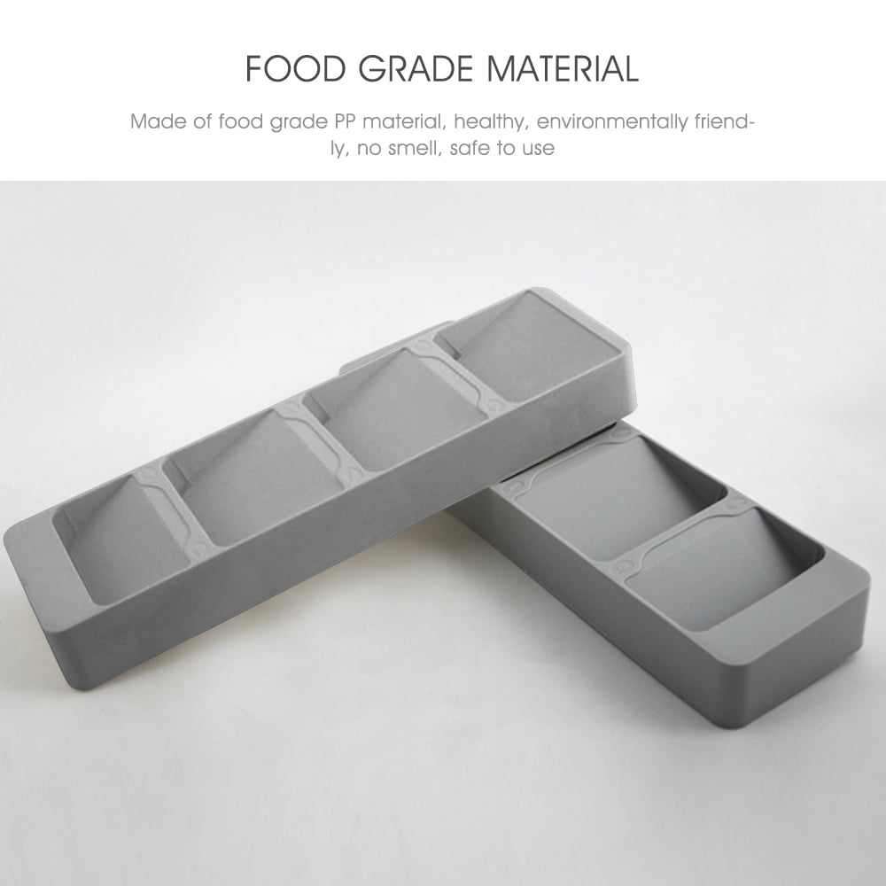Private Jungle Kitchen Drawer Organizer Tray Compact Cutlery Organizer Tray Box for Silverware Cutlery Spoon Knife and Fork Partition Storage, Grey Private Jungle Kitchen Drawer Organizer Tray Compact Cutlery Organizer Tray Box for Silverware Cutlery Spoon Knife and Fork Partition Storage, Grey