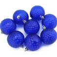 thumbnail image 2 of Northlight 8ct Transparent Diamond Cut Shatterproof Christmas Ball Ornament Set 2.5" - Blue, 2 of 4