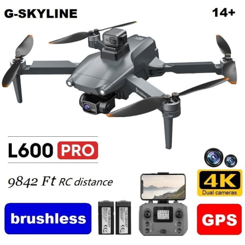 G-SKYLINE L600 PRO Pleine 4K Caméra Dural GPS FPV 5G Drone Brushless Puissance 3Km RC distance