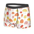thumbnail image 2 of Kll Cute Cartoon Mushrooms Men'S Cotton Boxer Briefs Underwear-X-Large, 2 of 9