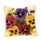 thumbnail image 1 of Gancho de pestillo con herramientas básicas Funda de almohada Funda de cojín Hacer bordado colorido Flores coloridas, 1 of 8